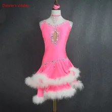 Стиль, костюм для латинских танцев, сексуальное платье для латинских танцев со стразами и перьями, женское платье для латинских танцев, платье для соревнований, S-4XL, F80