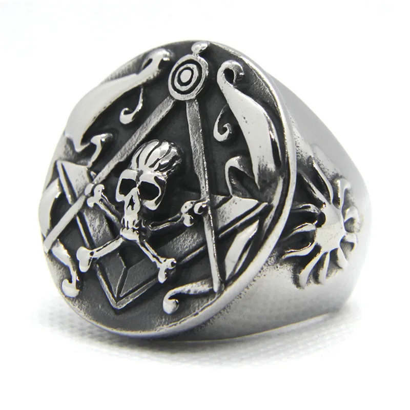 

Support Dropship Newest Size 7-14 Skull Bone Cool Ring 316L Stainless Steel Jewerly Hot Selling Sun Ring