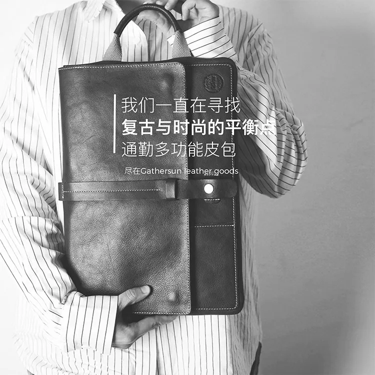 Оригинальная многофункциональная деловая сумка из натуральной коровьей кожи ручной работы для ноутбука 13 дюймов 15 дюймов с ручкой