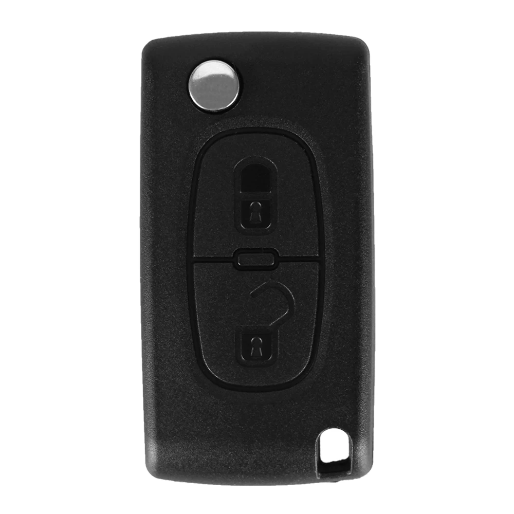 KEYYOU 2 кнопки Auto Автомобильный Брелок дистанционного управления с ключом ID46 чип для peugeot 207 307 308 407 807 433 МГц VA2 лезвие CE0536