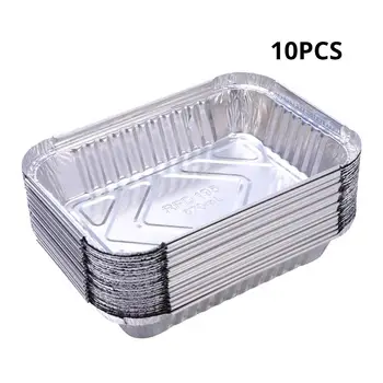 

300ml Disposable BBQ Drip Pan Tray Aluminum Foil Tin Liners for Grease Catch Pans Replacement Liner Trays