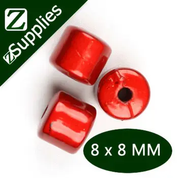 

8*8 MM Dark Red Tube Miracle Beads, Color 3D Illusion Acrylic Perle Magique Wholesale Hot Trend