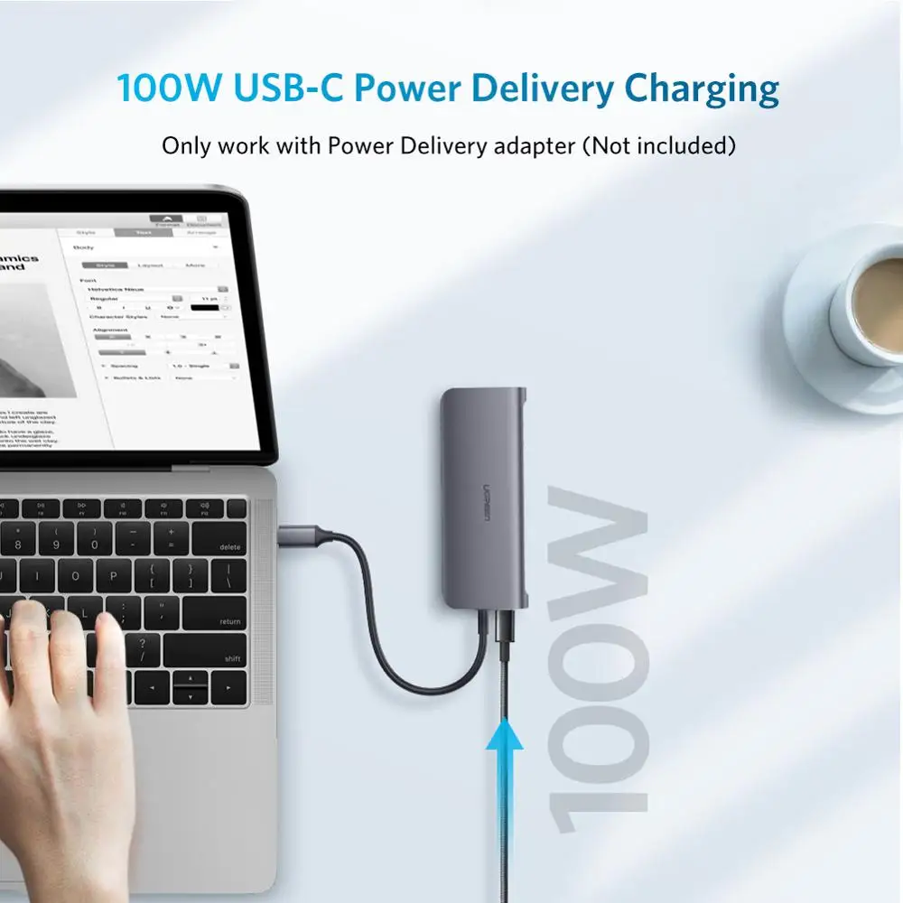 Ugreen USB HUB C HUB Multi USB 3.0 HDMI Adaptor Dock untuk MacBook Pro Aksesoris USB C Tipe C 3.1 splitter 3 Port Usb C HUB-in USB Hubs from Komputer 
