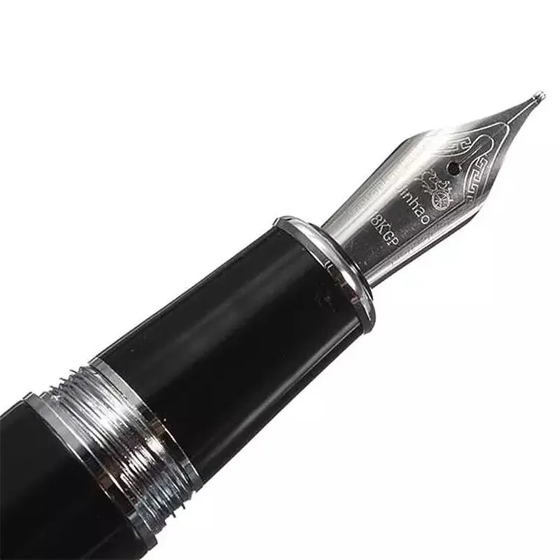 JINHAO159 авторучка канцелярская чернильная ручка Caneta каллиграфия ручка высокого качества в авторучке перо 0,5 мм 18KGP серебряный зажим Lamy