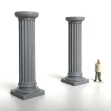 2 шт. DIY 1: 87 Модель поезда архитектурная сцена древние средневековые римские истории культуры здания хо масштаб