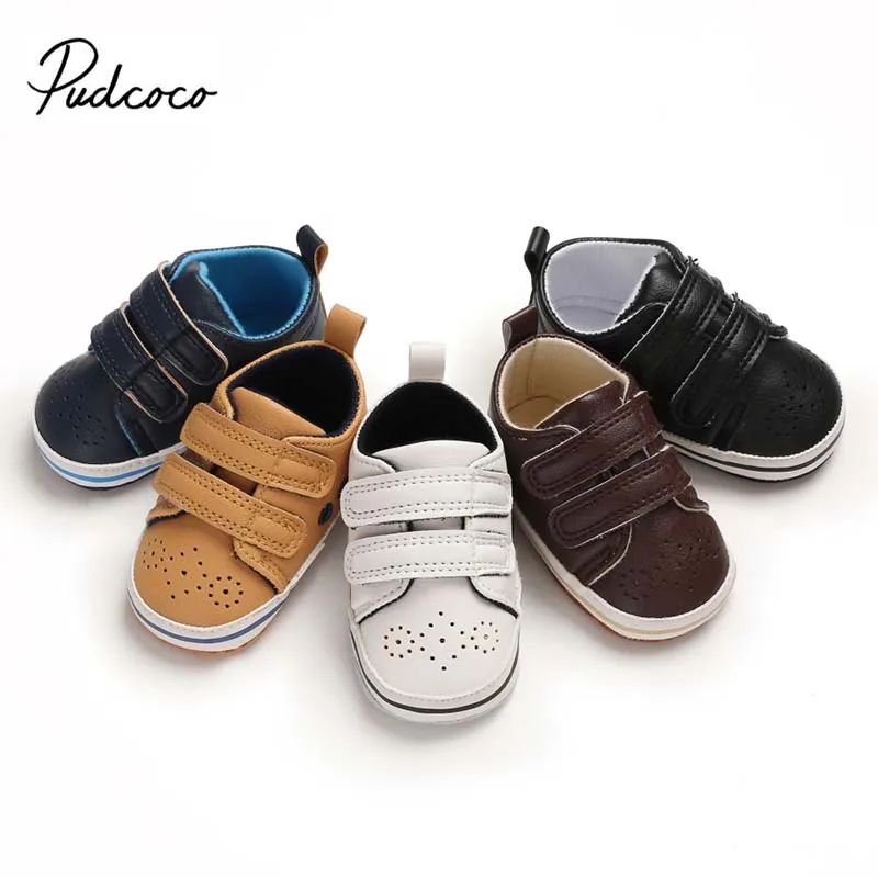 

2019 Baby First Walkers Newborn Baby Boy Girl Causal Hollow Out Breathable Shoes Faux Leather Infant Toddler Pre Walker Sneakers