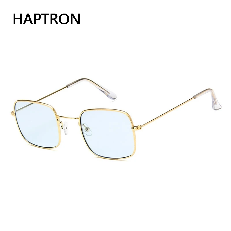 8 цветов прямоугольные квадратные синие линзы солнцезащитные очки для wo мужчин винтажные Ретро цветные очки мужские розовые желтые прозрачные линзы очки uv400