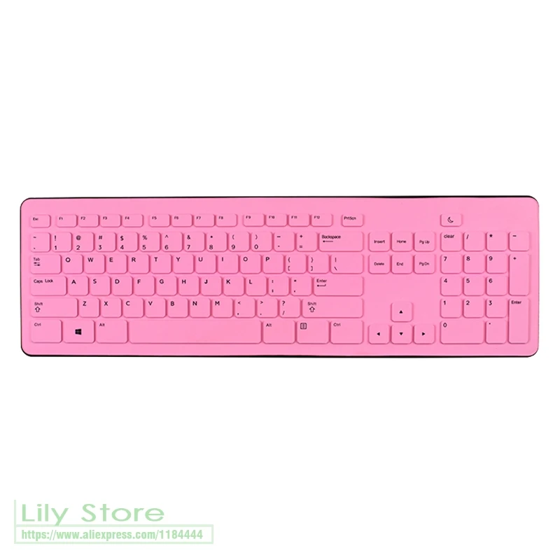 allpink Для Dell Kb113T Kb113P 3847 3647 настольный компьютер все-в-одном ПК Клавиатура Обложка протектор Проводная настольная пленка Компьютерная - Цвет: allpink