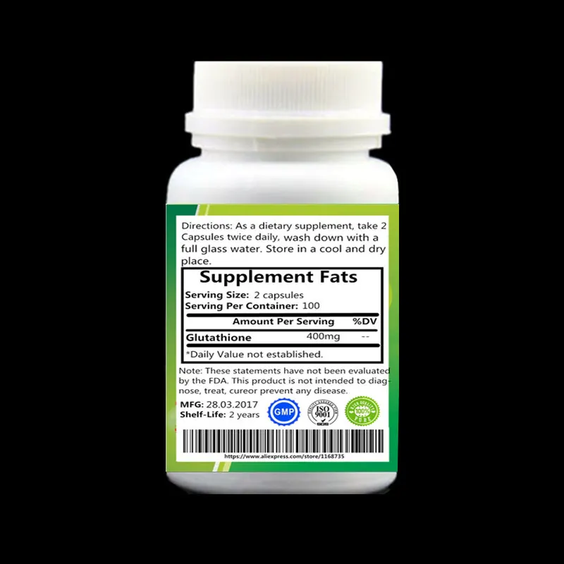 “ (gsh) para Branqueamento/clareamento da Pele, Melhor Glutationa Fórmula Anti Envelhecimento,