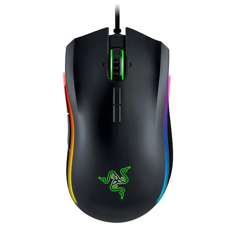 Original Razer Mamba Elite Wired Gaming Mouse 16000 DPI 5G Laser Sensor Chroma Light Ergonomic Gami