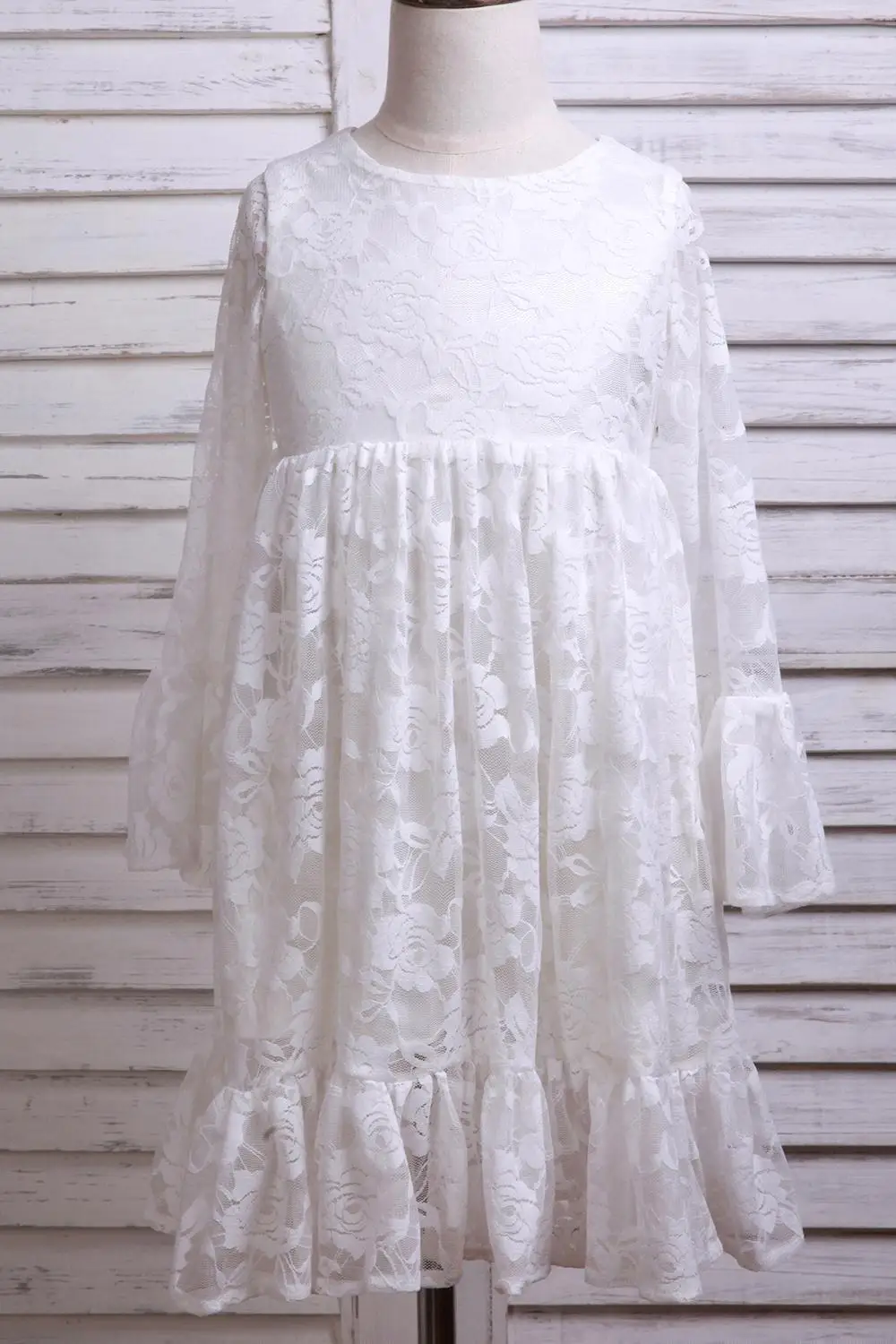 Платье женское кружевное до колена с длинным рукавом|communion dresses|first communion dressescommunion