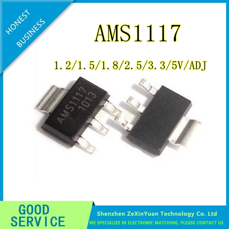 100 шт./лот AMS1117-5.0 СОТ-223 5 В линейный регулятор LM1117