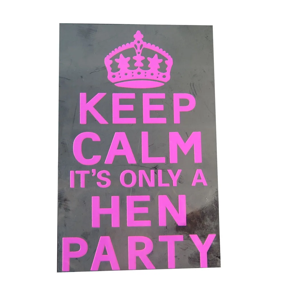 Hen Party fun joke T shirt transfer 50 off for 3pcs writing keep calm
