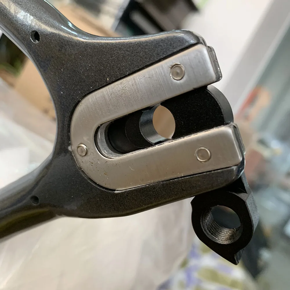 Bike Derailleur Hanger Compatible With Wg001 Sl Derailleur Hook Bicycle Tail Hook 8 Speed Rear Gear Mech Bicycle Tail Hook Aluminum Alloy With 2 Screws Silver