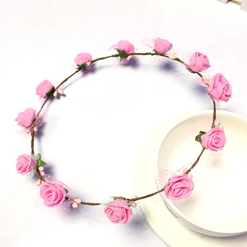 

Artificial Flowers Garland Foam Roses Weeding Decoration For Weddings