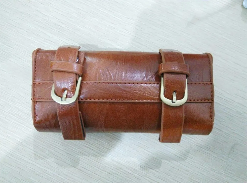 Cheap Vintage old bicycle faux saddle genuine leather PU cushion bag brooks bag hangback tool bag BROOKS 9