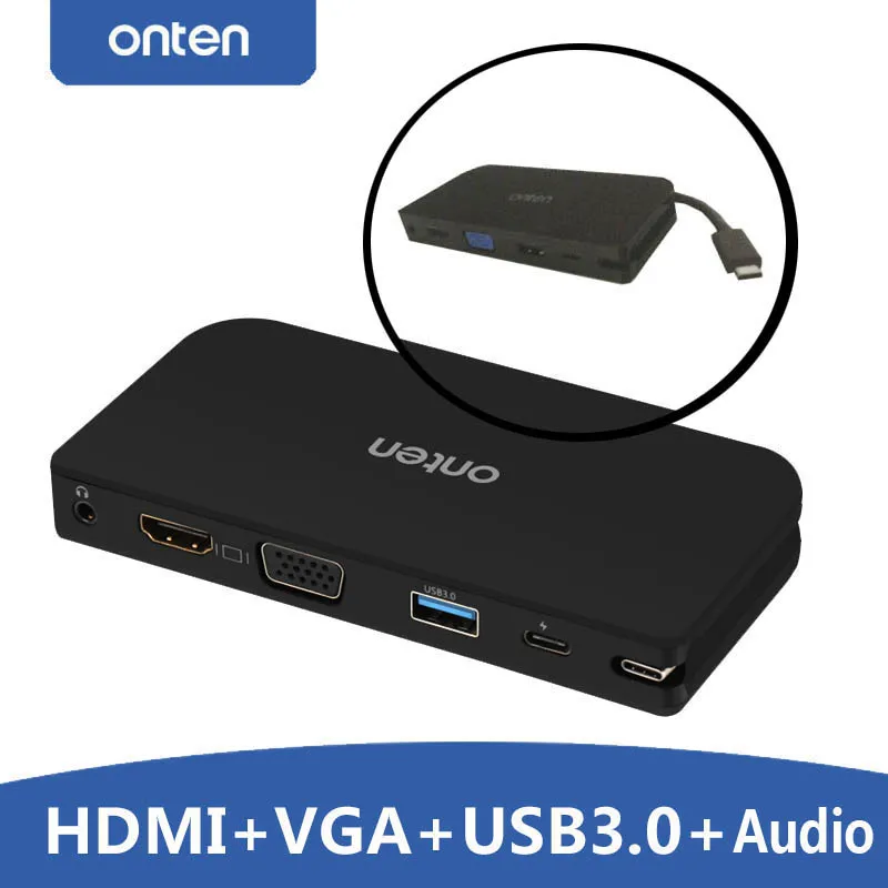 Адаптер конвертер для аудио и видеокамер с портом TYPE C на HDMI VGA USB 3 0 Macbook Google Chromebook