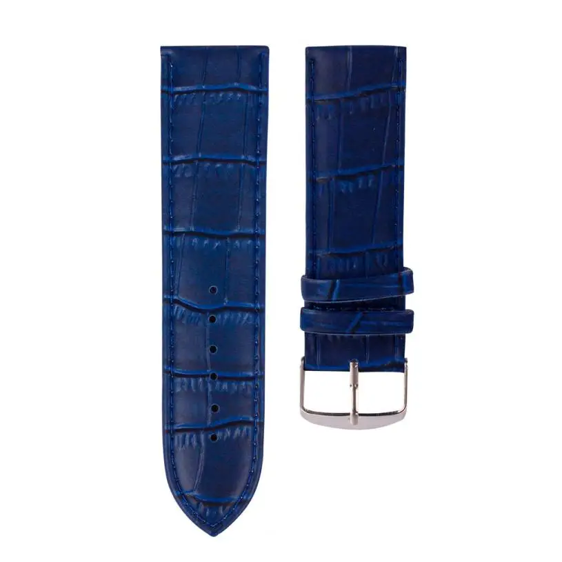 

16mm High Quality women luxury waatches brand with leather Soft Sweatband Leather Strap Steel Buckle Wrist Watch Band womens 50P