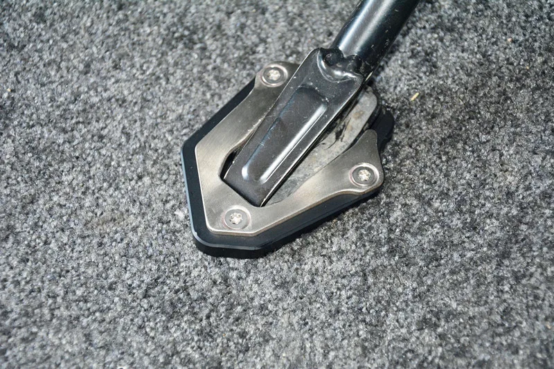 Мотоцикл подножка сбоку Pad плиты подставки увеличитель поддержка расширение для Ducati Scrambler черный, серебристый цвет