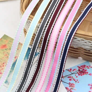 

9mm Bilateral Jump Line Grosgrain Satin Ribbon DIY Handmade Arts Decorative Crafts Hair Bow Sewing Accessories (1 Meters/lot)