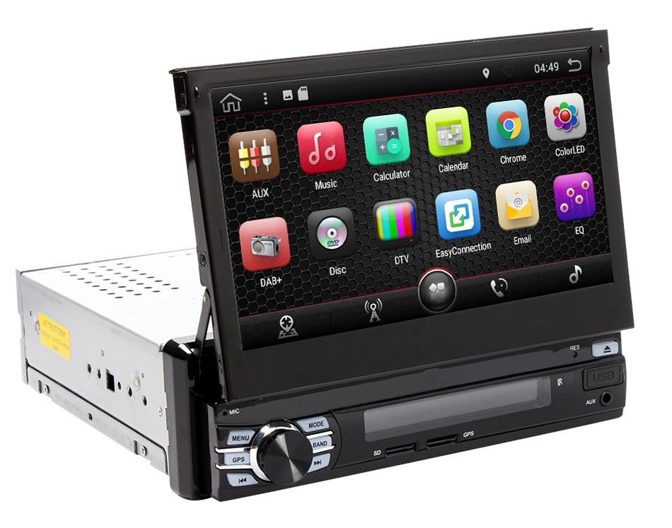Flash Deal Eunavi 2G RAM Single 1 Din 7" Android 8.1 Car DVD Player GPS Radio Stereo Universal 1024*600 Hd Head Unit With Wifi Touch Screen 24