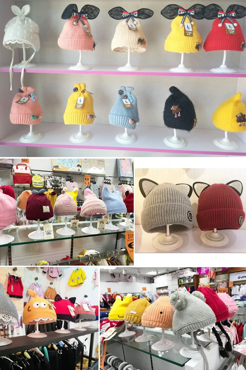 Baby Hat Display Stand Child Kid Mannequin Head Model Dome