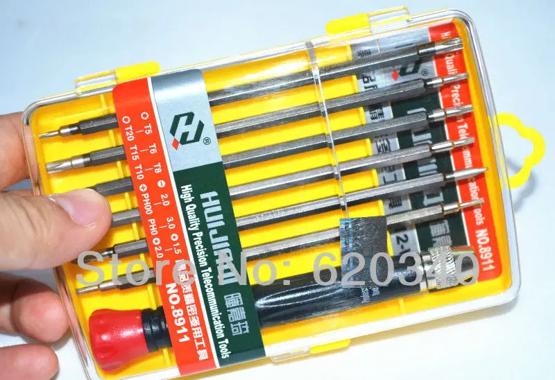 

Freeshipping 2013 new 7 in1 Multi-purpose precision screwdriver set with packing box Chaiji Service tools Hard disk open tools