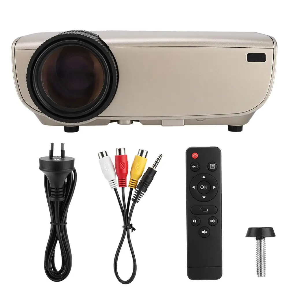 

W50 Mini Home Office Projector 1280*800 HD Screen Computer TV Projectors Support Wireless and Wired Screen Sync for Mobile Phone