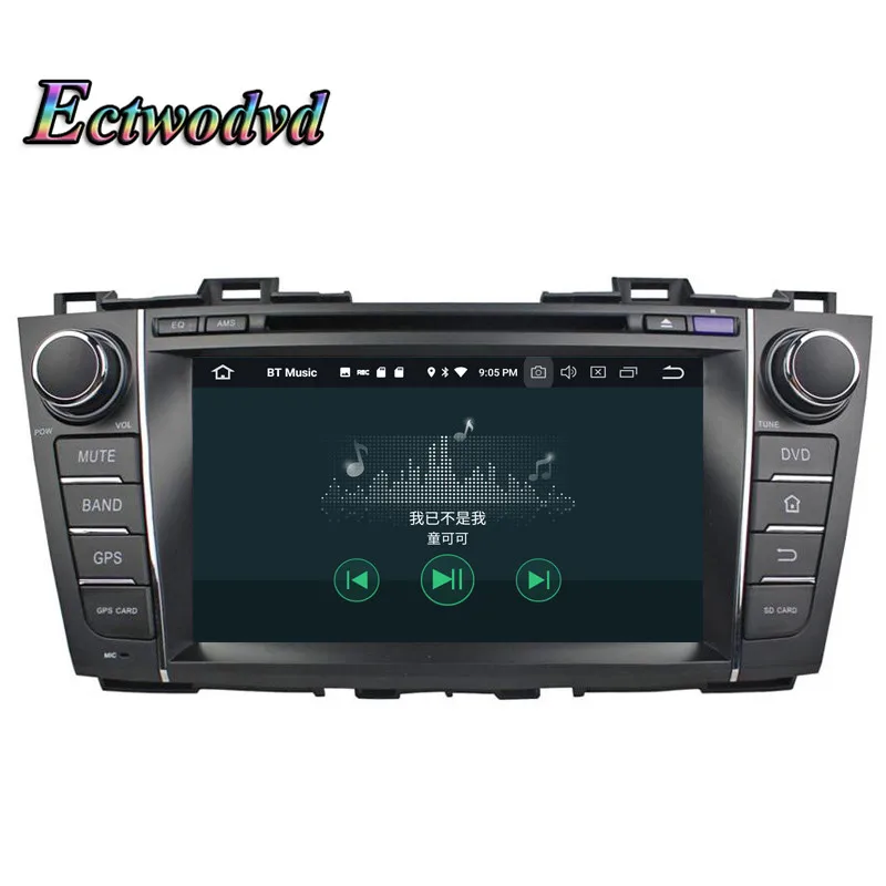 Sale Ectwodvd Octa Core 4G RAM 64G ROM Android 9.0 Car Multimedia DVD Player GPS HeadUnit For Mazda 5 2009-2012 Premacy 2009-2012 12