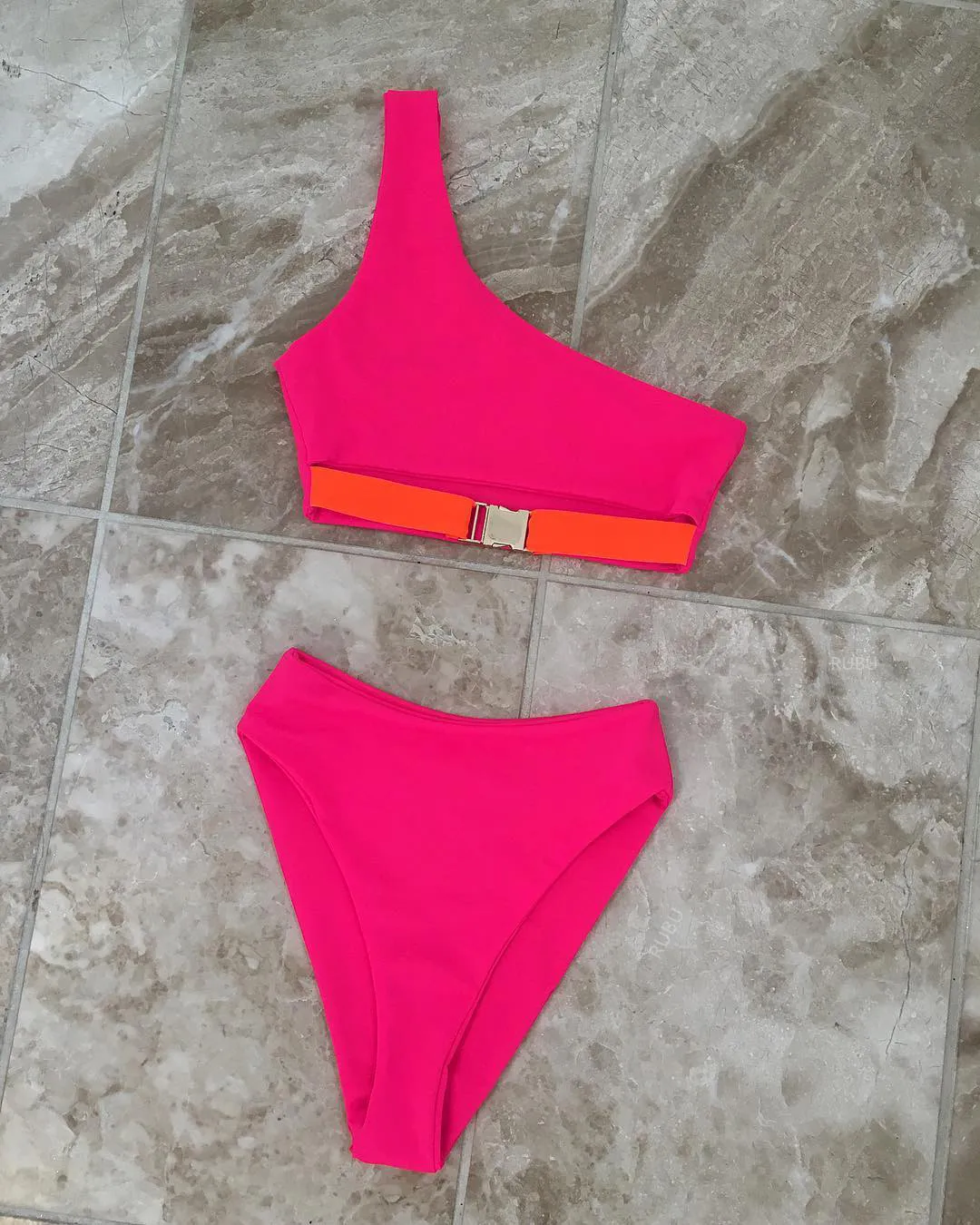 Maillot De Bain Badpak купальник женский сексуальный однотонный Цельный купальник металлический купальник с поясом Купальник для женщин