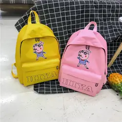Школьный женский корейский школьник отдыха Оксфорд спиннинг мультфильм печать письма милый рюкзак женский сумка