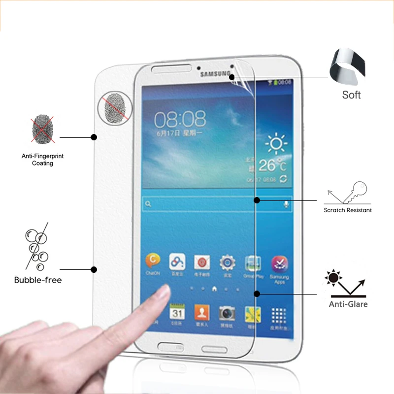 Премиум антибликовым покрытием Защитный матовый Плёнки для Samsung Galaxy Tab 3 T311 T310 8.0 "Tablet anti-царапин экран протектор Плёнки s