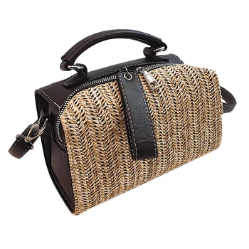 

Bags For Women Women Vintage Fringed Straw Bag Casual Wild Vacation Simple Weave Crossbody Bag Handbag