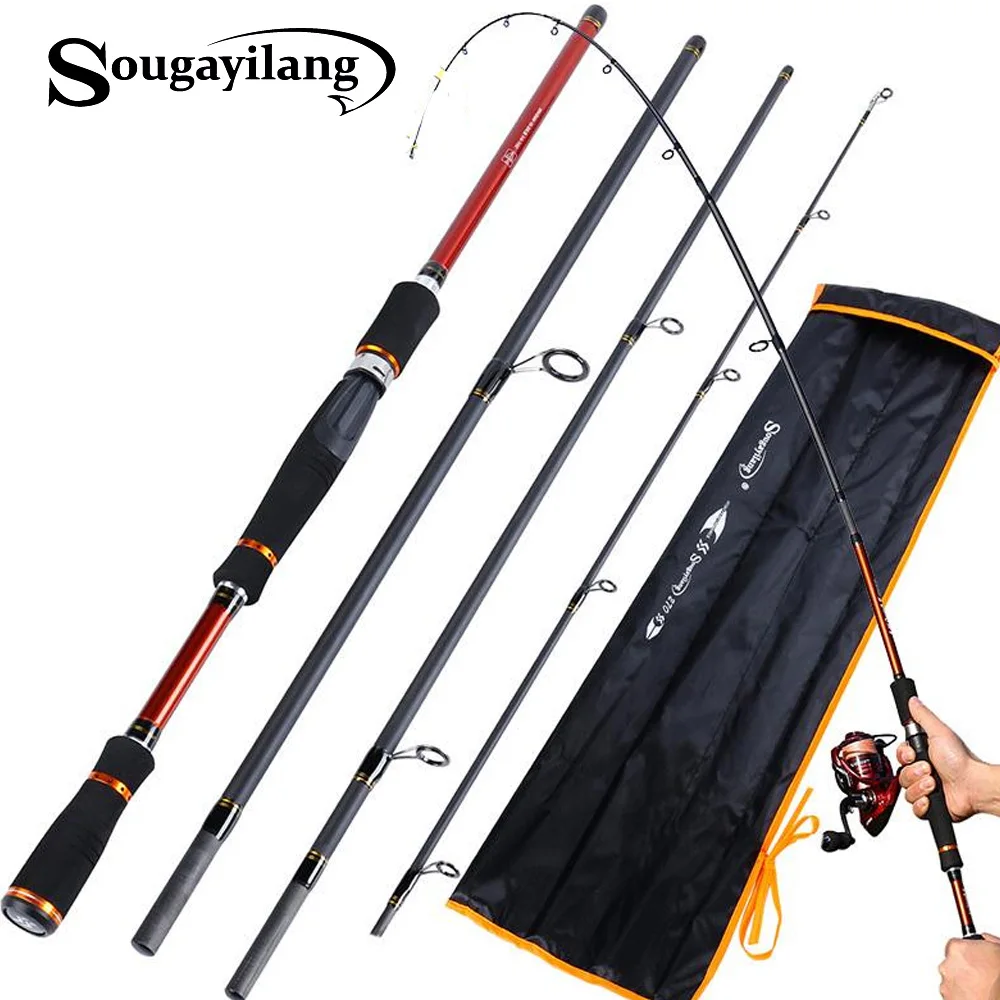 

Sougayilang Lure Rod Carbon Spinning Fishing Rod for Carp Fish Casting Fishing Pole Vava De Pesca Saltwater Rod
