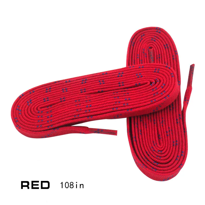 Red 108in Скейт шнуровка 96in 108in 120in двойной Слои кос дополнительная усиленная советы вощеный Совет дизайн костюм для Хоккей коньках хоккей обуви кружева - Цвет: Red 108in