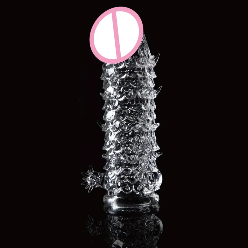 HC017scales penis sheath Reusable vibrator sleeve  (2)