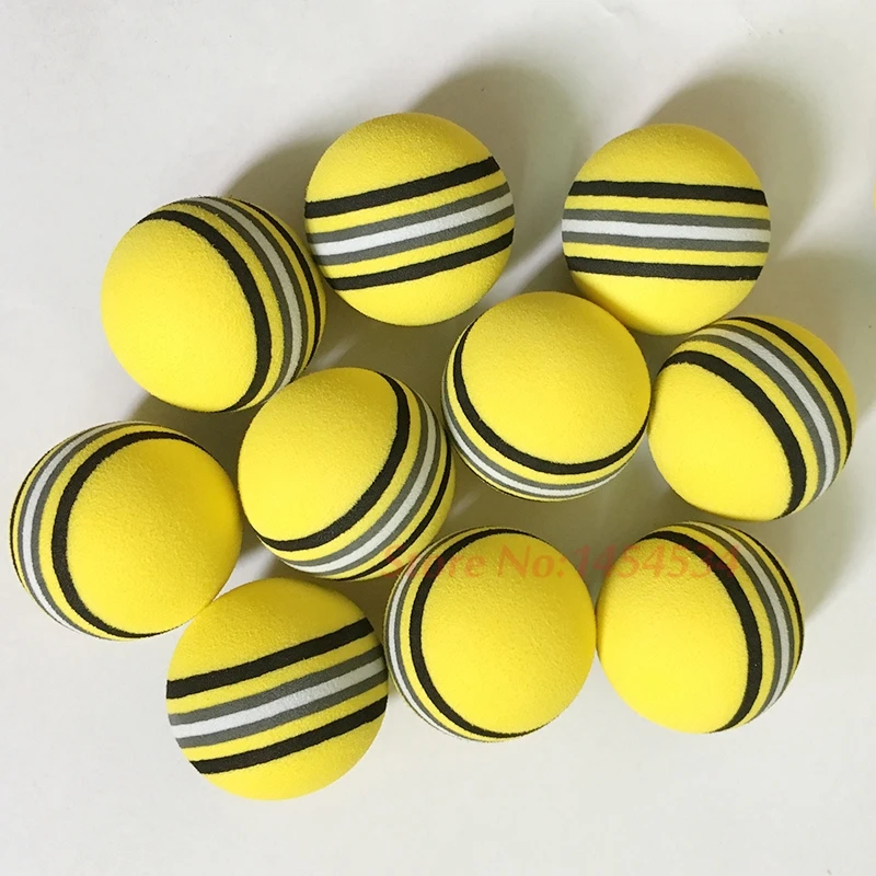 New Exercise Elastic Rainbow Golf Indoor EVA Foam Ball 10PCS Soft Ball Training Practice Golf