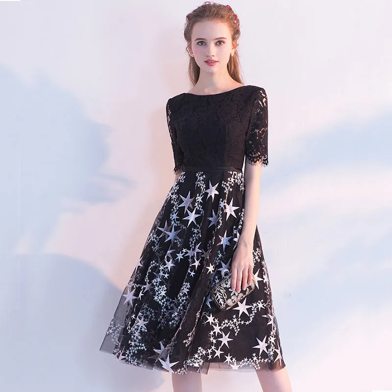 DongCMY/Новое поступление, маленькие черные коктейльные платья, большие размеры, Короткие вечерние платья для женщин