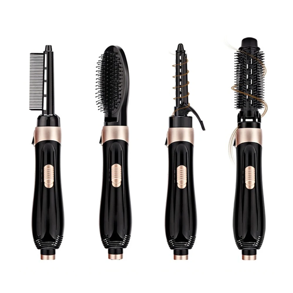 Multifunctional Straight and Roll Hair Styler with 4 Styling Rollers Curlers Magic Hair Comb Wet Brush Dryer Hair Care Styling 1