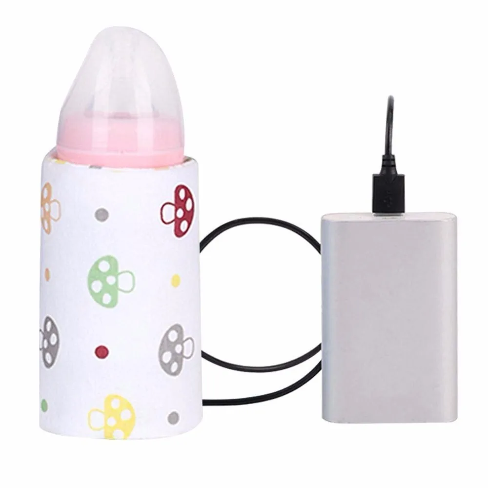 Baby Feeding Bottle Warmer Heater Insulated Bag With USB Travel Cup