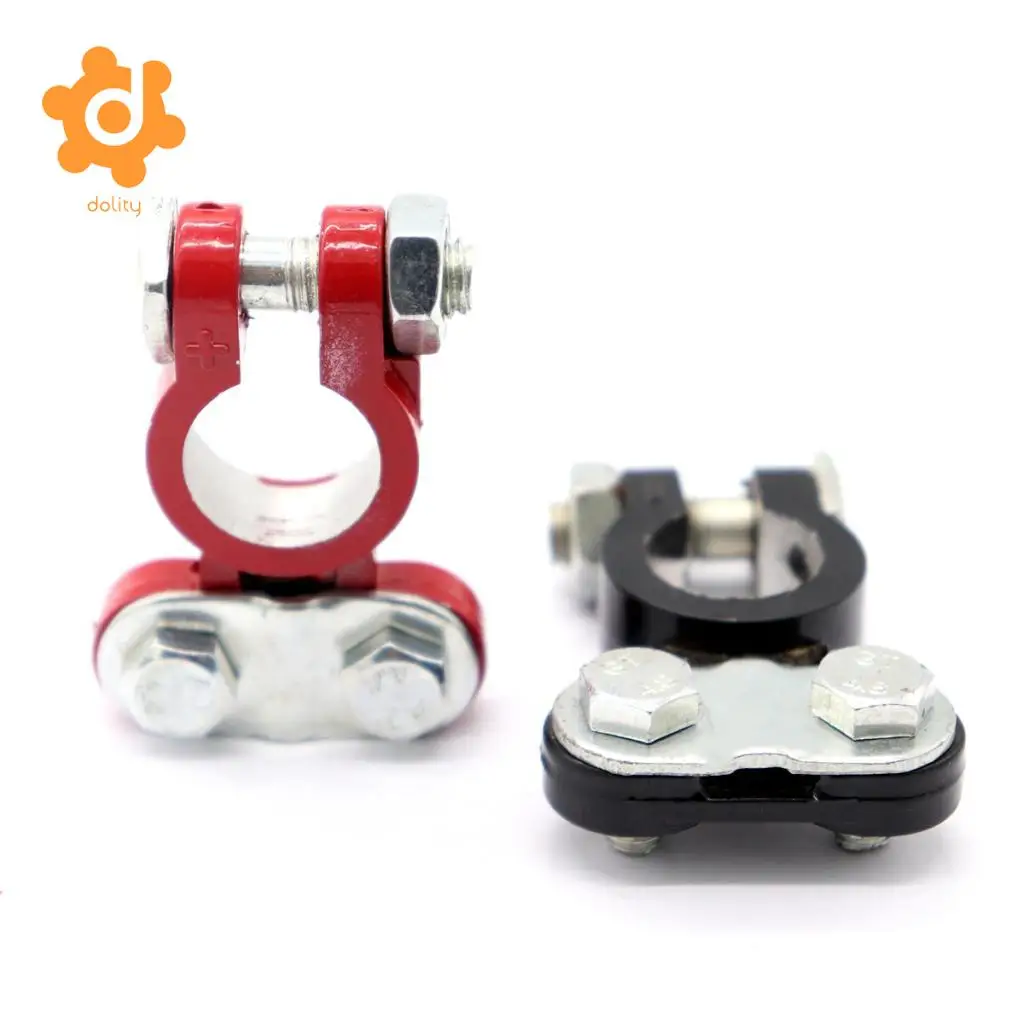 2 Pieces Car Truck Marine Boat Battery Terminal Clamp Clips Brass Connectors