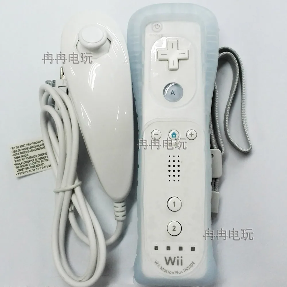 Встроенный беспроводной пульт дистанционного управления Motion Plus для Nintendo wii Nunchuck для Nintendo wii Пульт дистанционного управления джойстиком Joypad