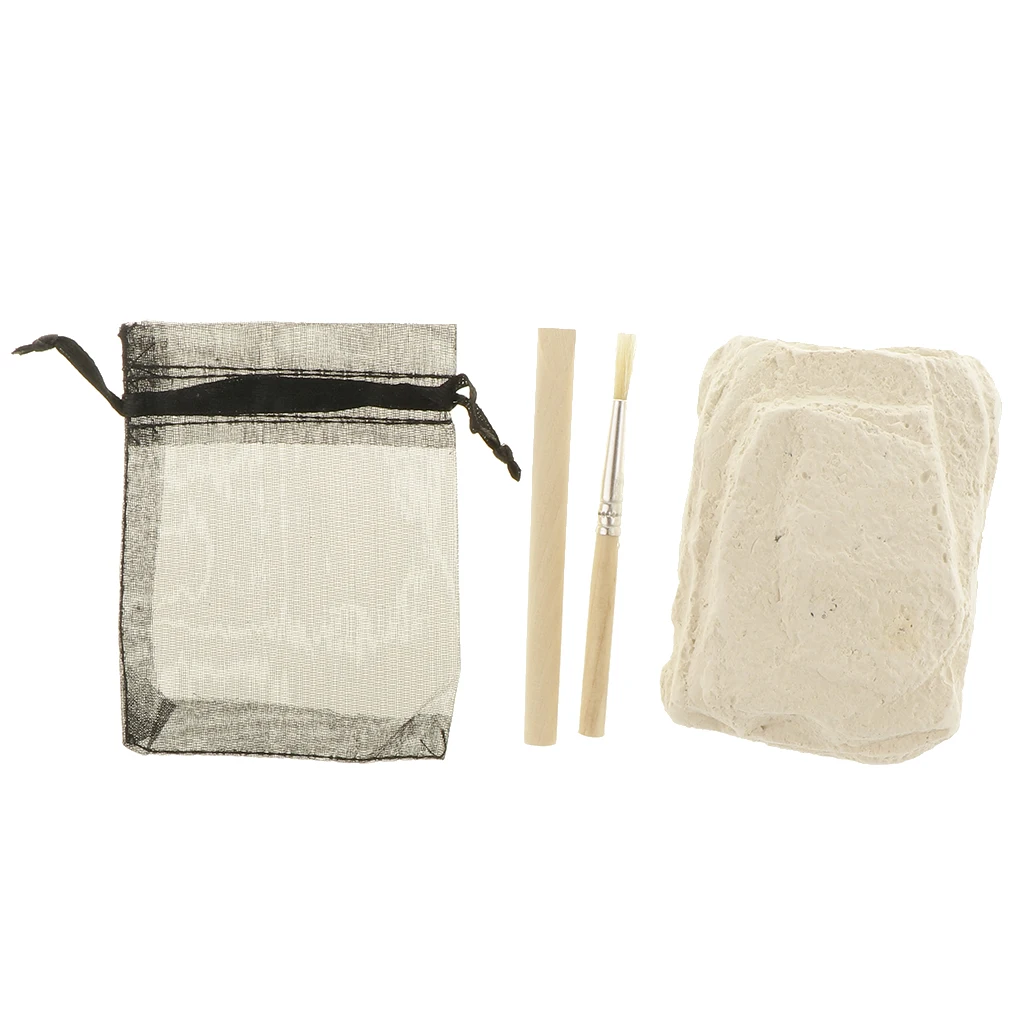 

Natural Rock & Mineral Specimens Dig Kit - Discovery Geology Science Educational Toys Kids Learning Gift - Quartz Crystal