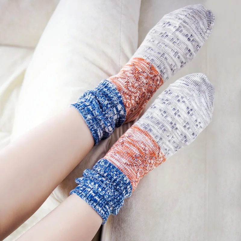 HX094 New Women Socks Thick Wool Ladies Socks Cotton Fashion Sock