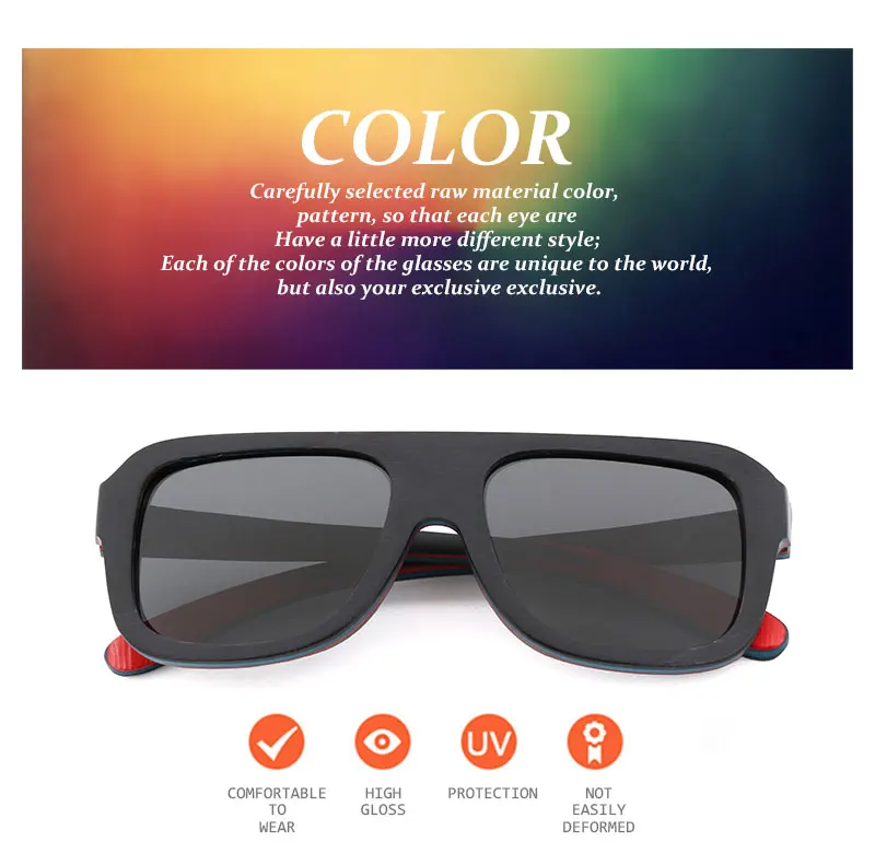 Модные экологические солнцезащитные очки детские цветные деревянные солнцезащитные очки ручной бамбуковые деревянные очки поляризатор можно настроить логотип