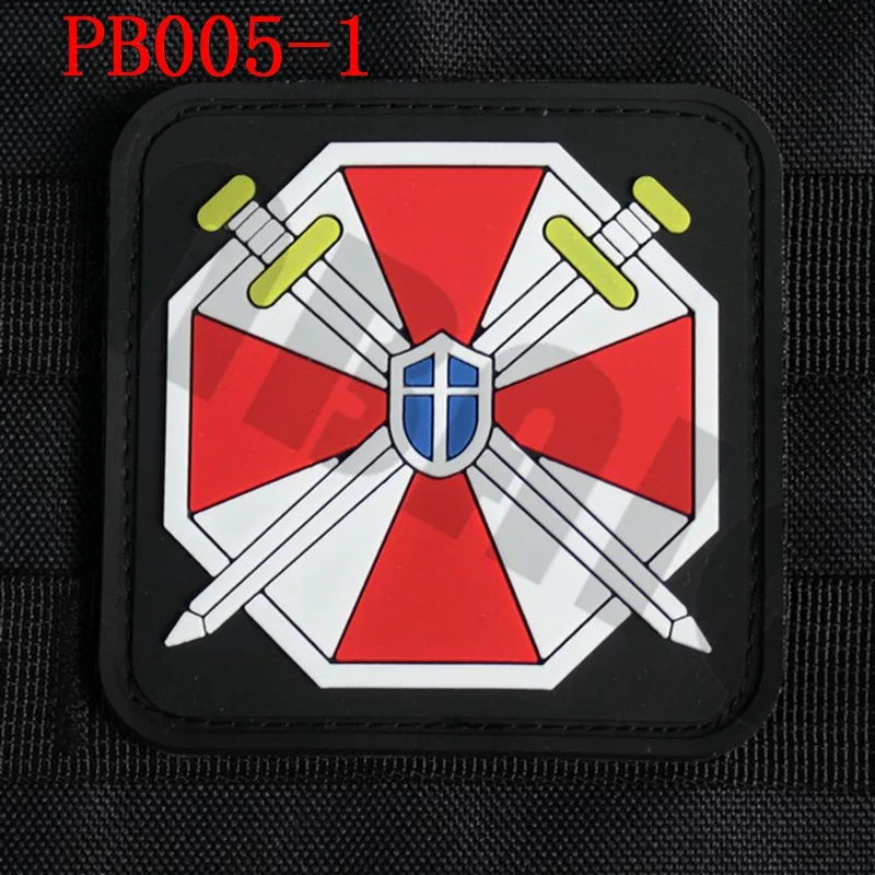 3D PVC patch Biohazard Umbrella Corporation U.B.C.S Rubber patch