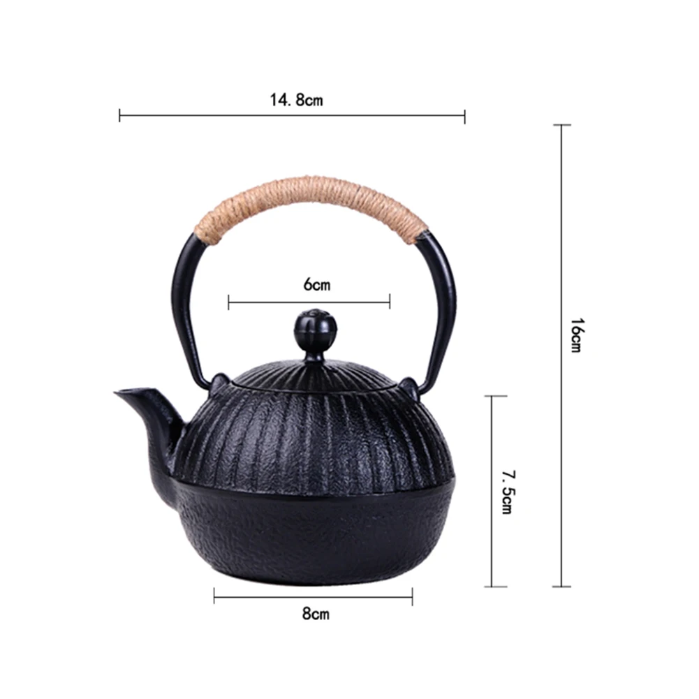 Китайский стиль, мини чугунный чайник, чугунный чайник, чайный набор, чайный набор, чайник, посуда для напитков, 550 мл/600 мл