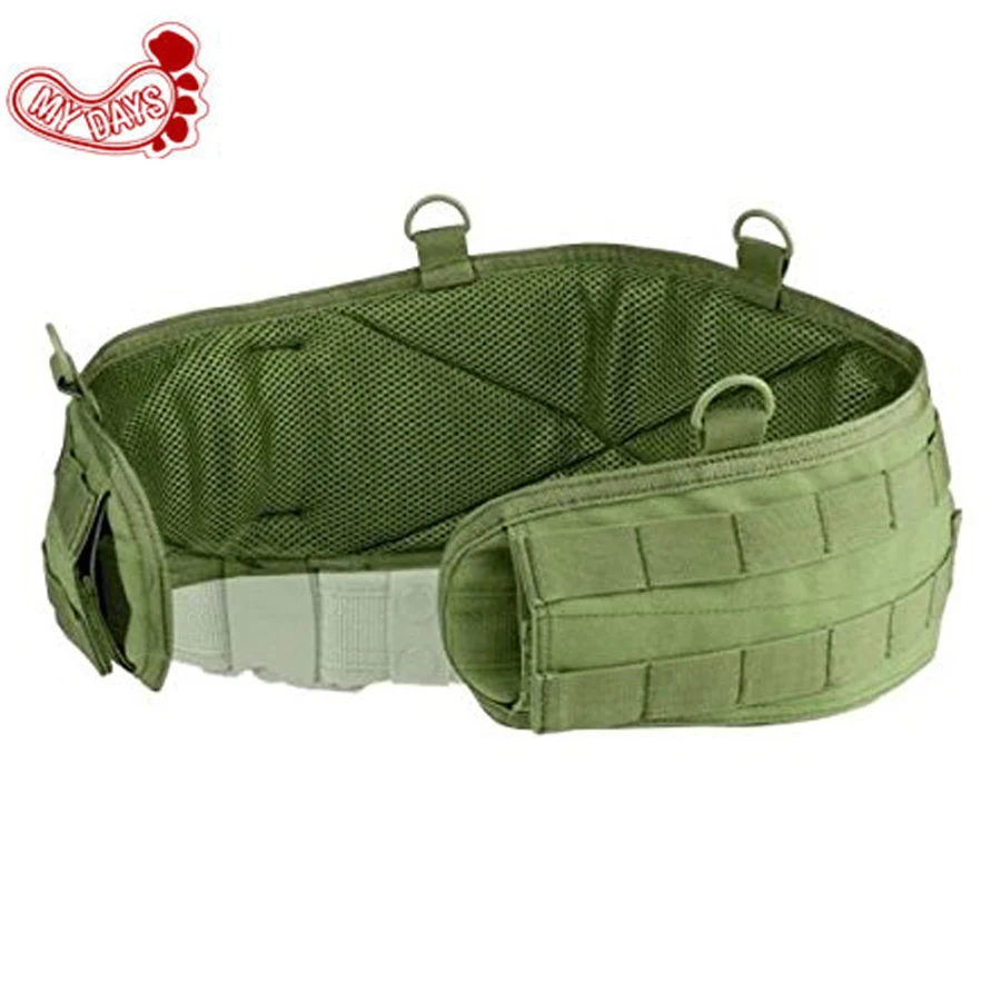 MY DAYS Tactical camouflage army green black Battle Belt padded molle