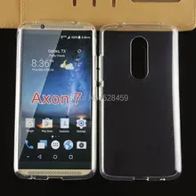 200 шт./лот Прозрачный гладкая мягкая TPU чехол для ZTE Axon 7