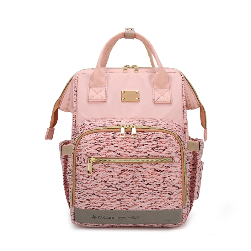 

FAGERS Brand 2019 Mummy Maternity Travel Backpack Nursing Bag Baby Diaper Bag With USB Charge Port